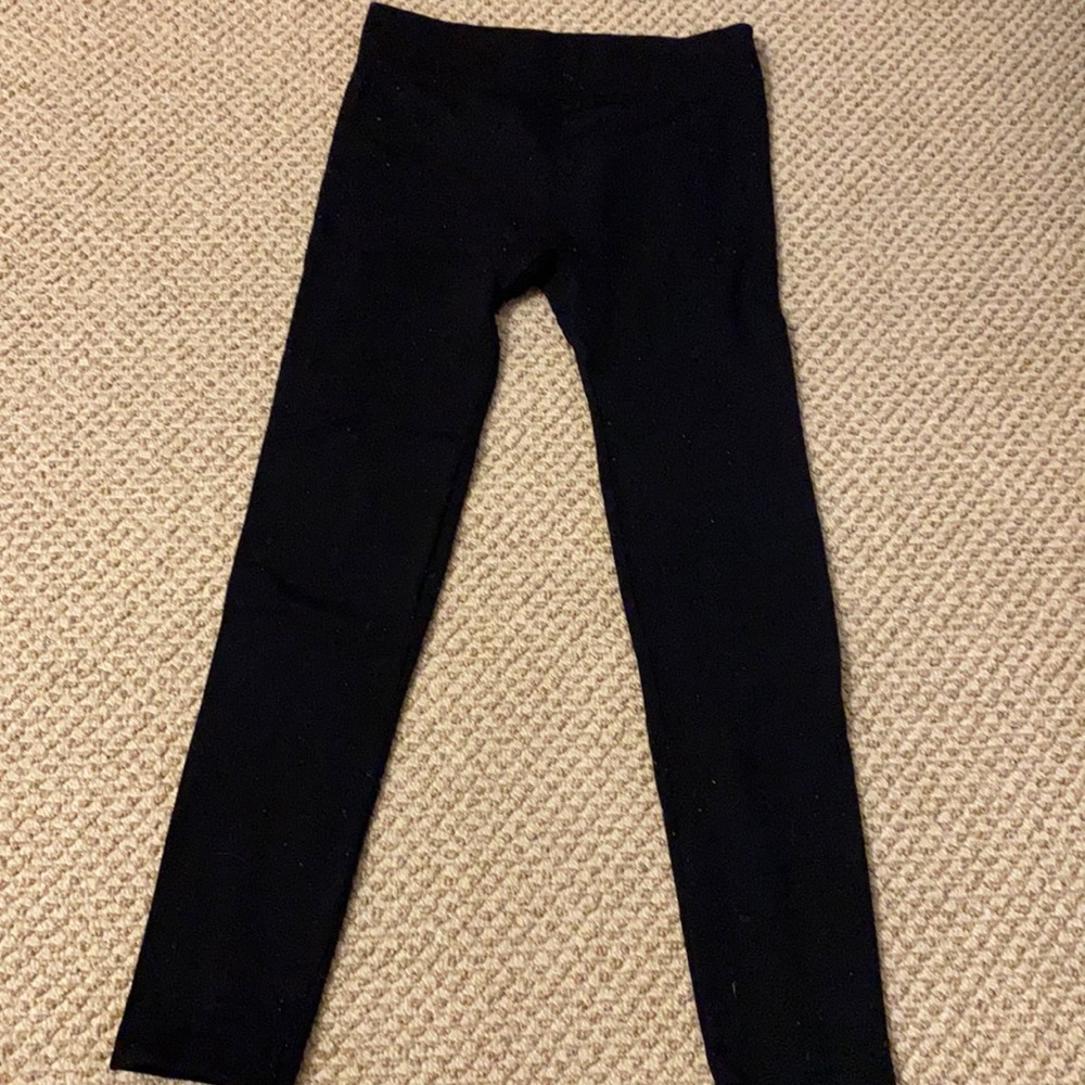 Small/medium fleece lined black leggings
